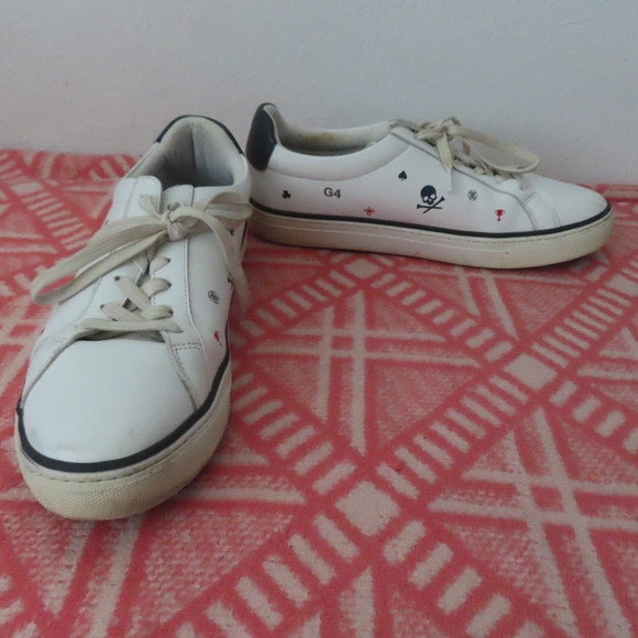G/FORE | Shoes | Gfore Mens G4mf2ef4 White Leather Skull Club Joker ...